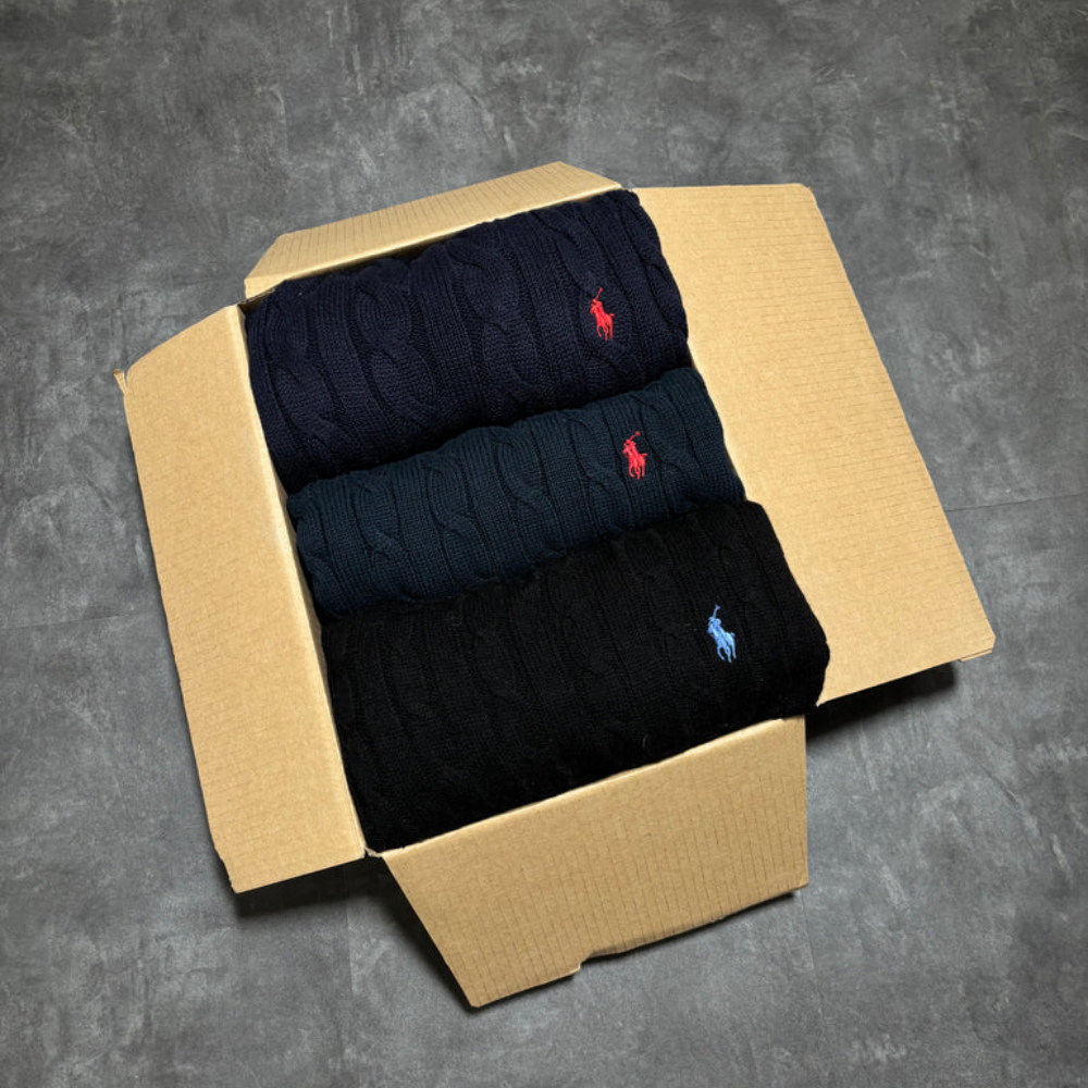 POLO RALPH LAUREN VINTAGE BOX (3 SWEATERS)