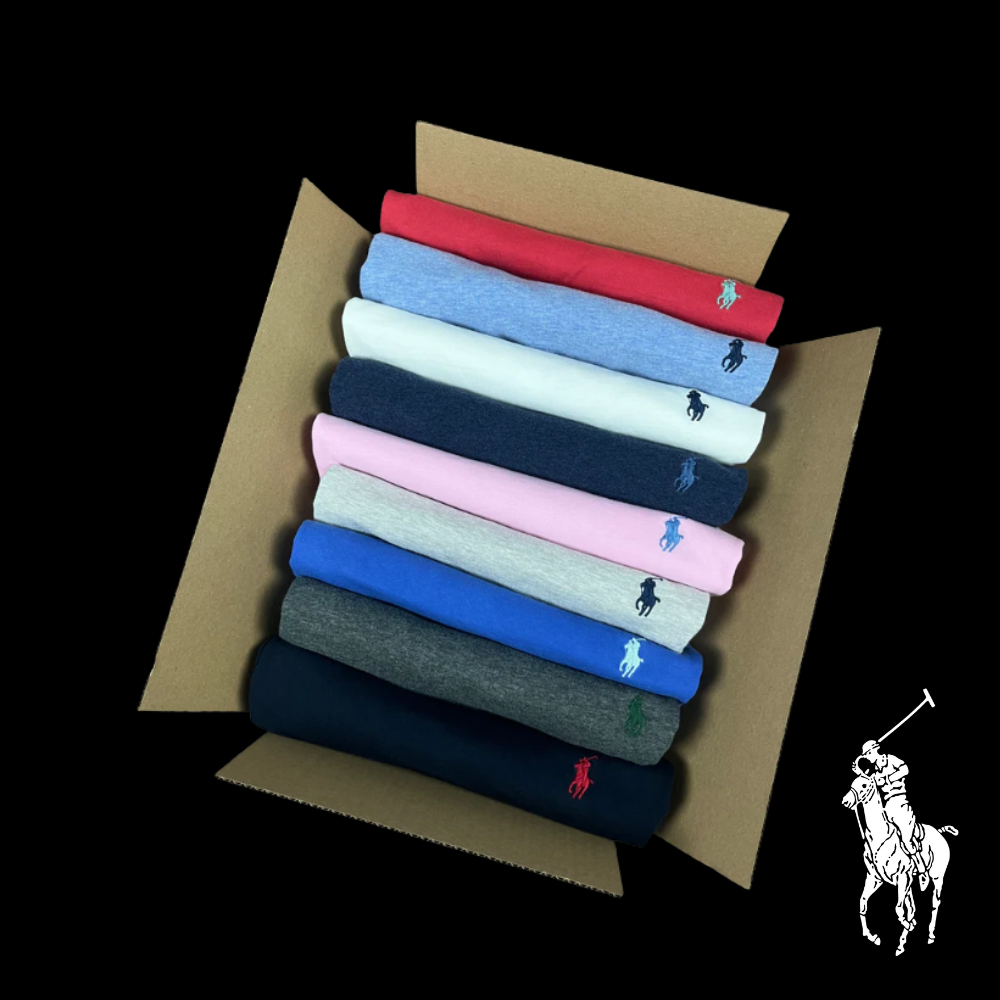 RALPH LAUREN T-SHIRT VINTAGE BOX (10 SHIRTS)
